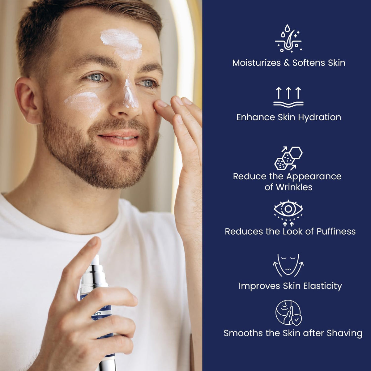 Uttse used after shaving to soothe skin and reduce visible irritation