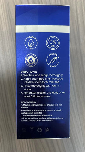 Back label of Uttse bottle showing directions and ingredient panel for informed use