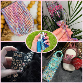 UWETIME lifestyle table with tools and gems illustrating relaxed crafting session