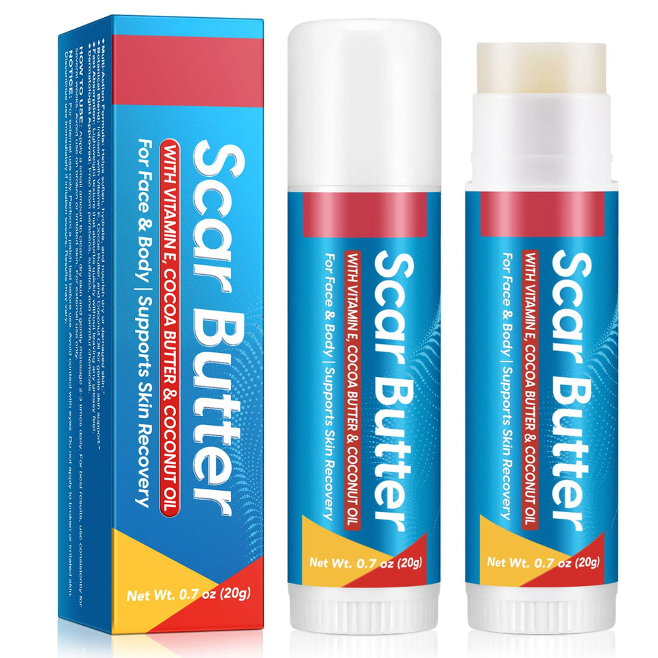 UXENPHXF front packaging showing two scar butter sticks for convenient hydration