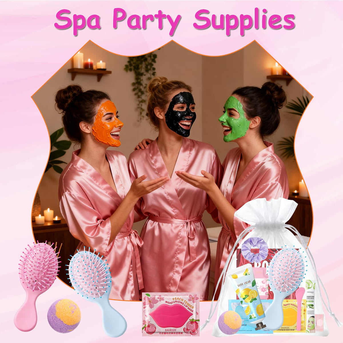 UYJ person wearing headband and sheet mask demonstrating easy at-home pampering