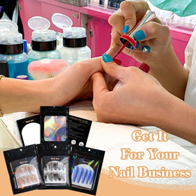 Uyolaxed market display with multiple packaged sets for professional retail presentation