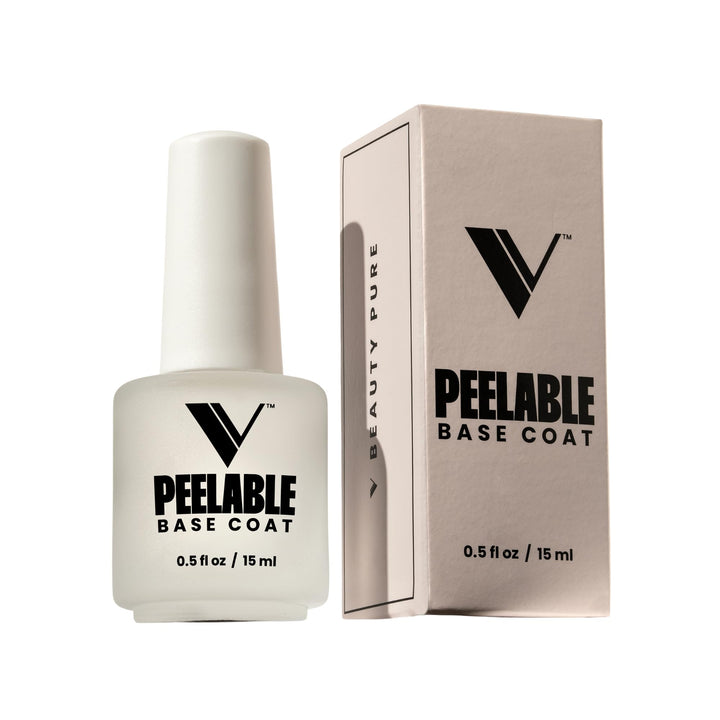 V Beauty Pure bottle front showing label and compact size, fast application benefit