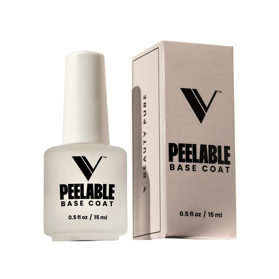 V Beauty Pure bottle front showing label and compact size, fast application benefit