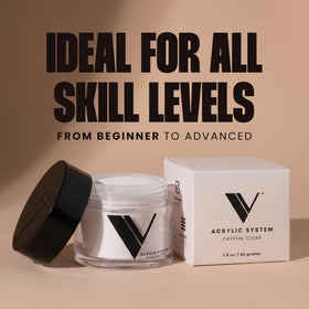 V Beauty Pure powder texture close-up highlighting smooth application benefit