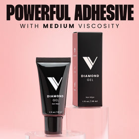 V Beauty Pure gel used in salon setting, professional strong hold benefit