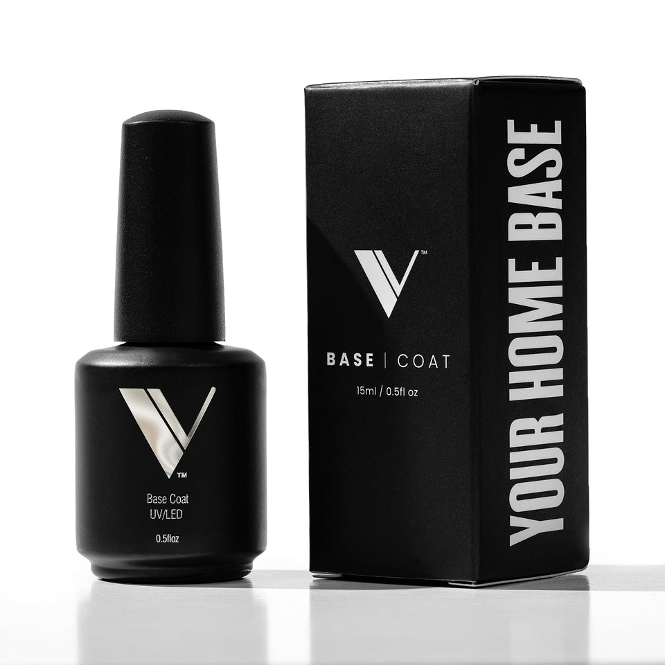 V Beauty Pure front packaging showing clear base coat and label, professional quality