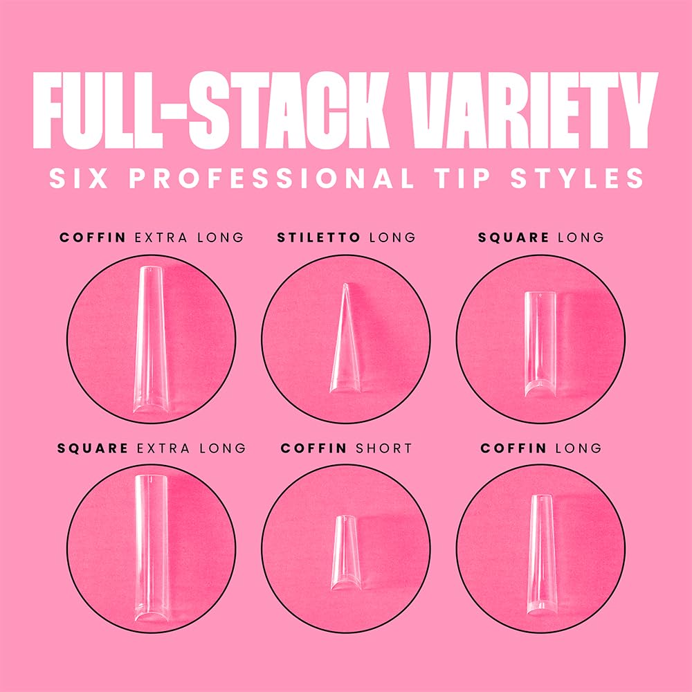 V Beauty Pure tips applied on hand showing easy professional-looking results