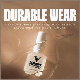 V Beauty Pure in-use peeling demo showing easy removal without scraping benefit