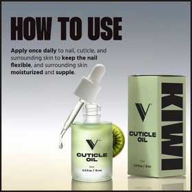 V Beauty Pure used during manicure highlighting hydrated nails and professional finish