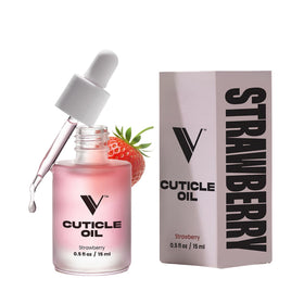 V Beauty Pure front bottle view showing strawberry scent and compact size benefit