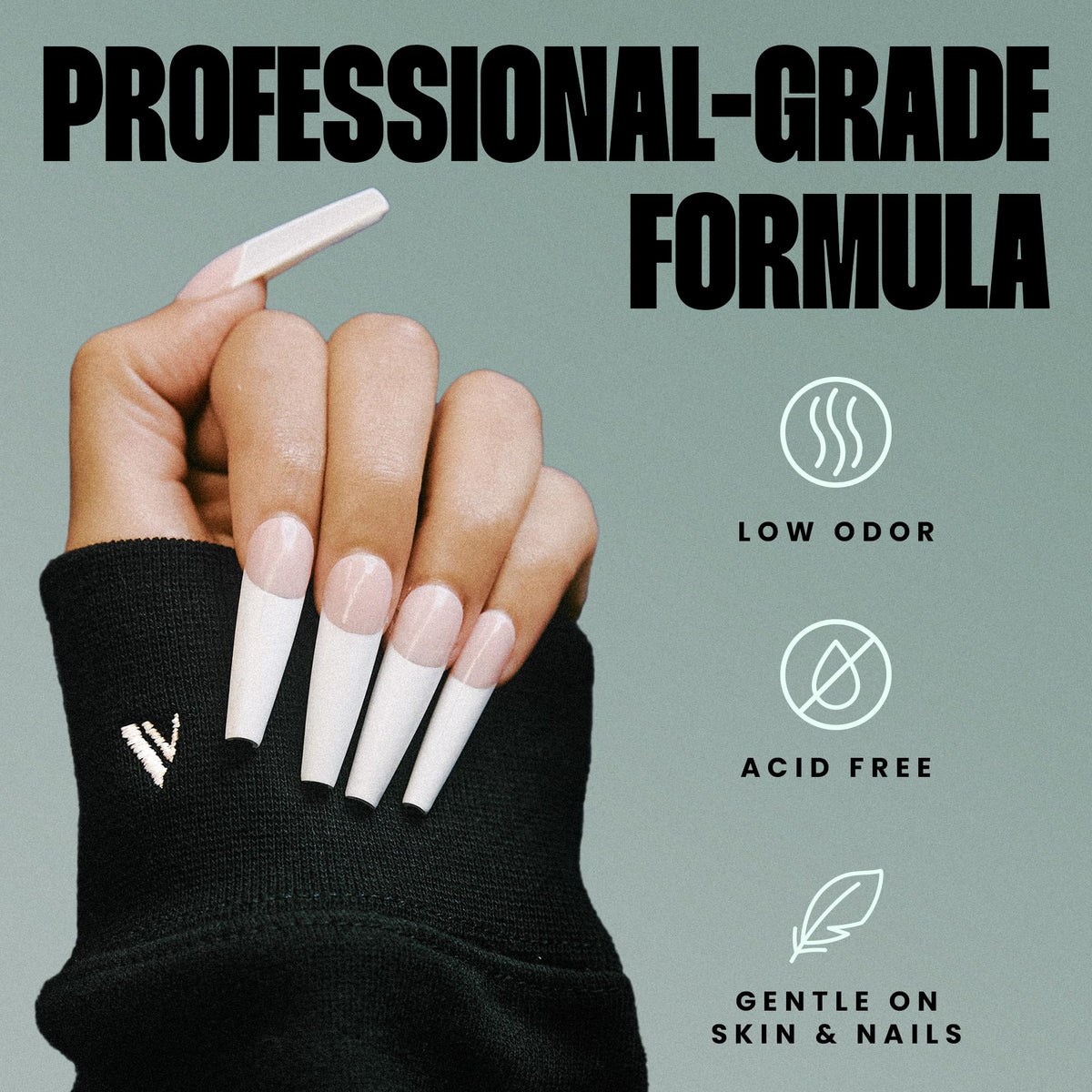 V Beauty Pure being applied in a salon to improve manicure retention