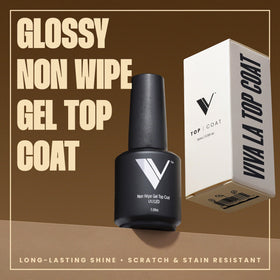 v beauty pure brush and gel texture close-up demonstrating smooth even application