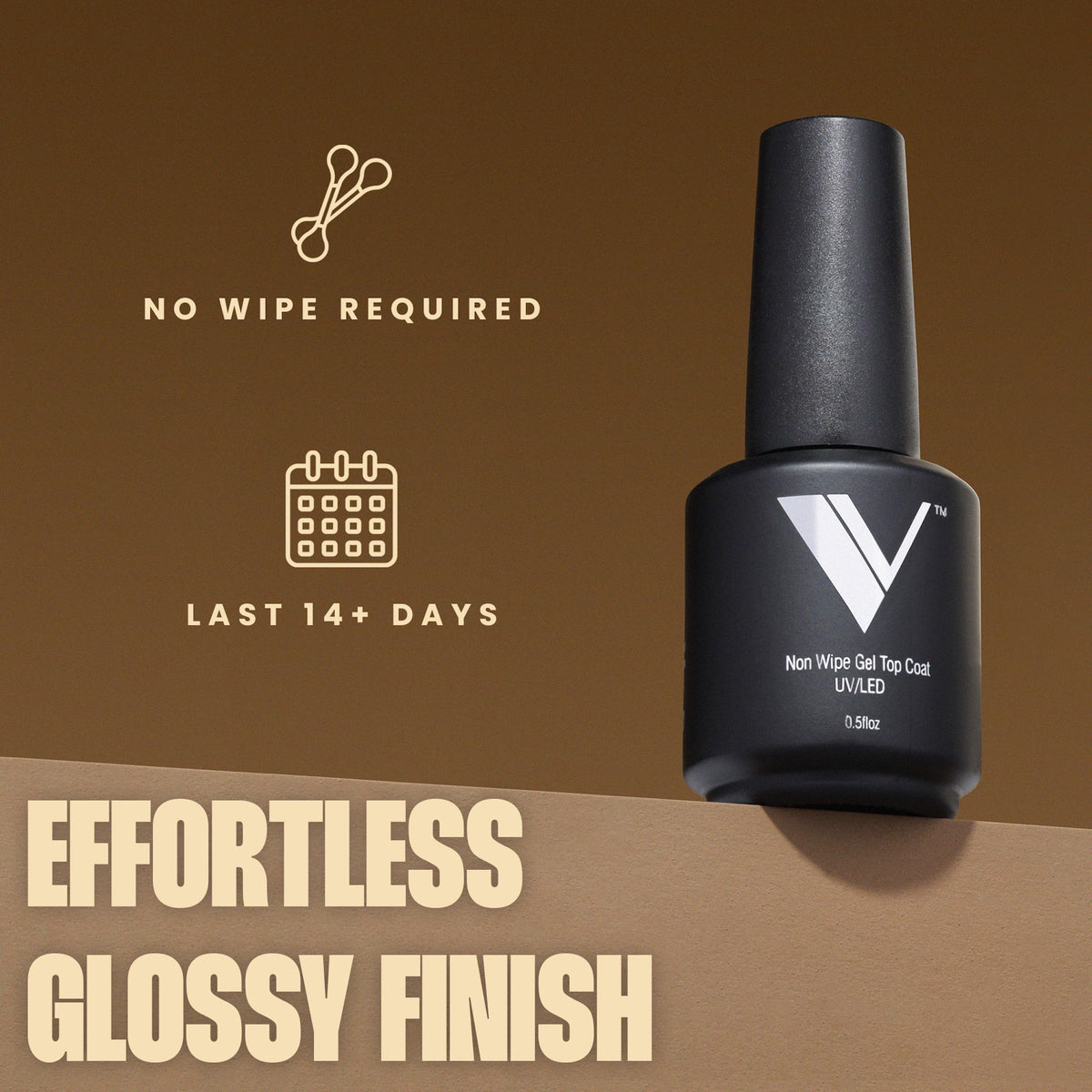 v beauty pure cured glossy nails showing long-lasting shine and chip resistance