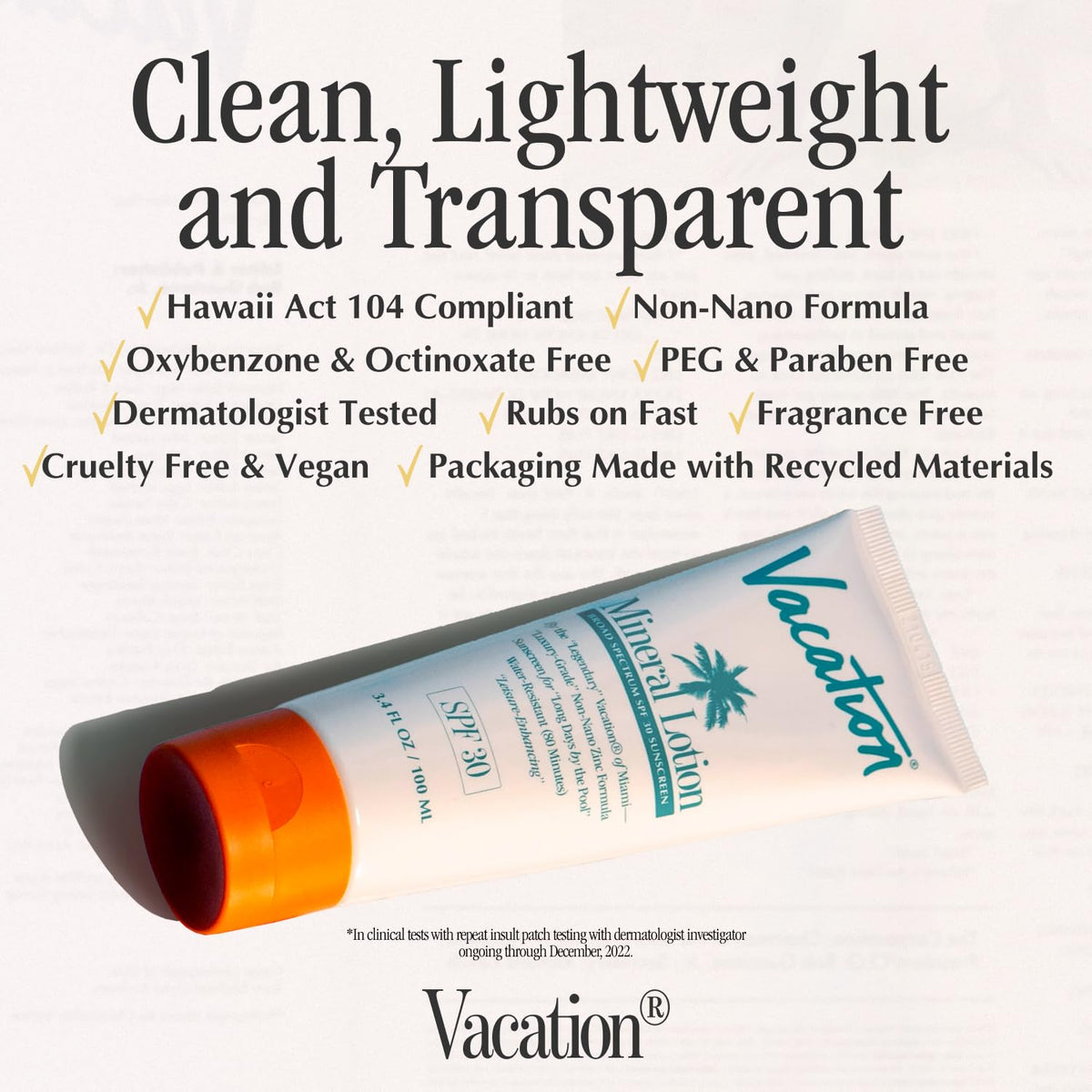 VACATION bundle inside a travel bag illustrating portability and convenience