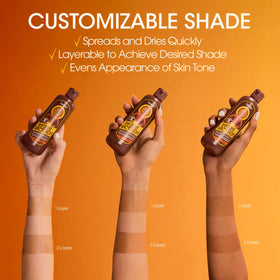 VACATION lifestyle beach setting conveying hydrated glow and cocoa-hazelnut scent