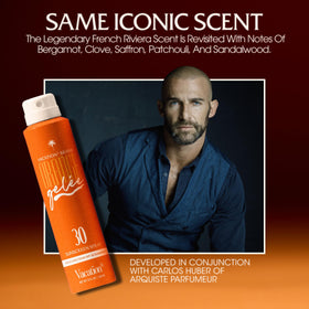 VACATION application on skin showing glossy, sun-kissed finish