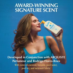 VACATION sunscreen spread on arm showing invisible, no-white-cast benefit