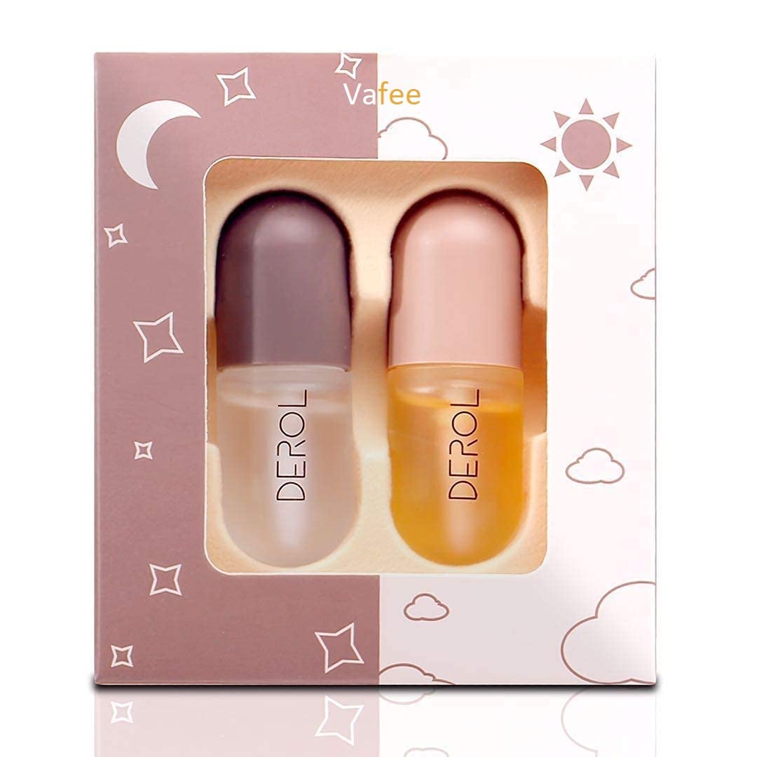 Vafee DEROL front packaging showing both day and night tubes and benefits
