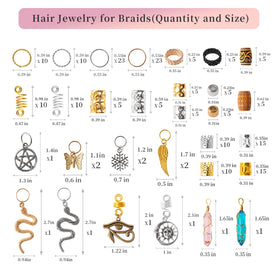 Vaikby hairstyle in use with charms adding visible shimmer and personality