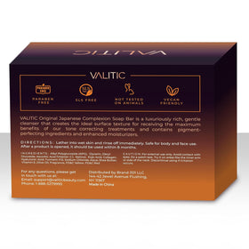 VALITIC bar producing creamy lather during face cleansing for even tone