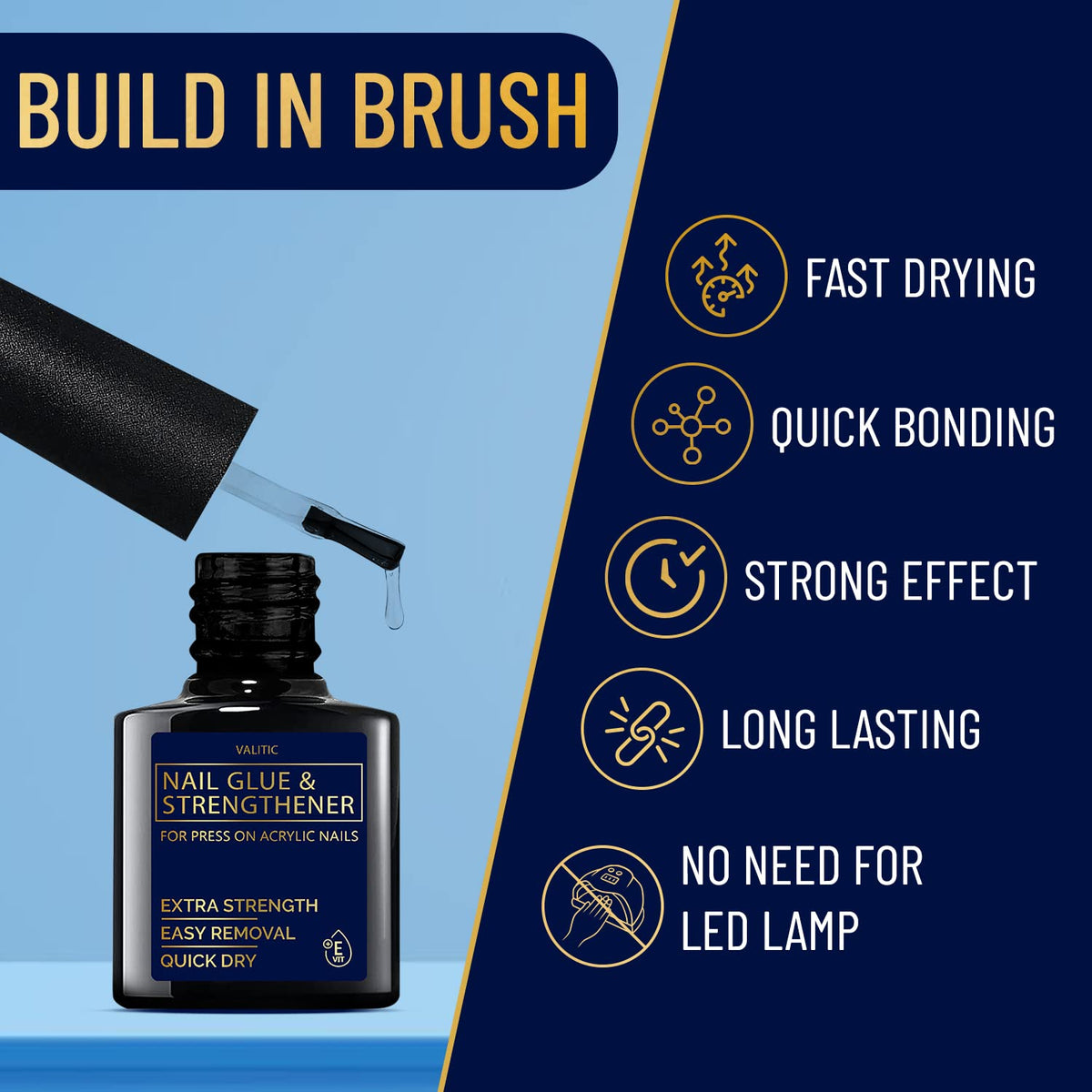 VALITIC brush applicator detail for precise, mess-free application