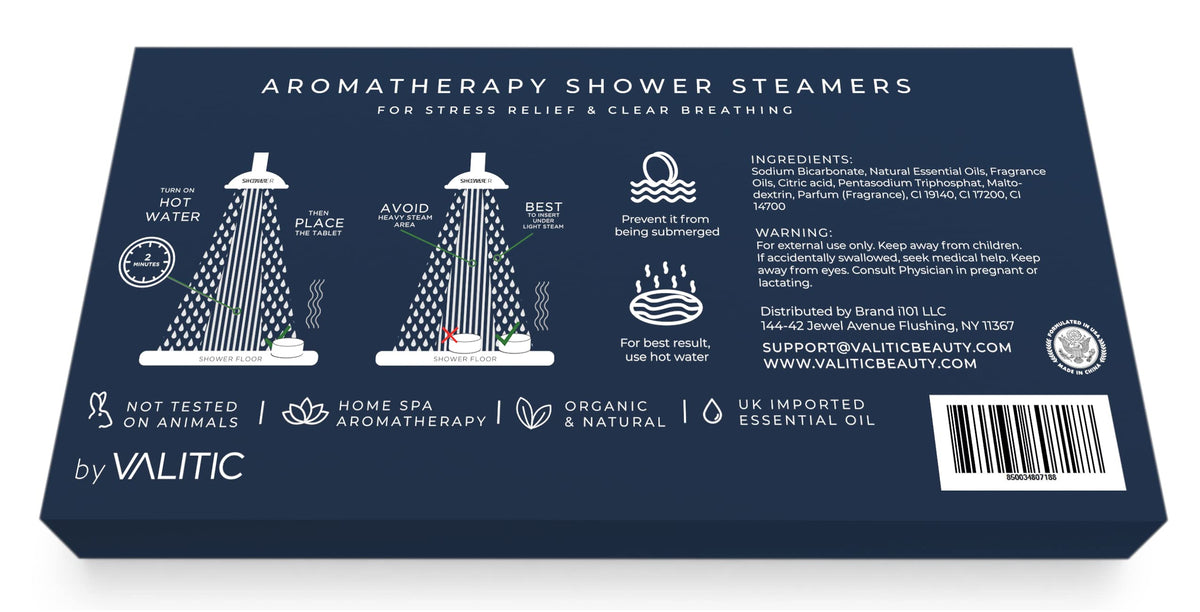 VALITIC citrus steamer partially dissolving to release uplifting scent