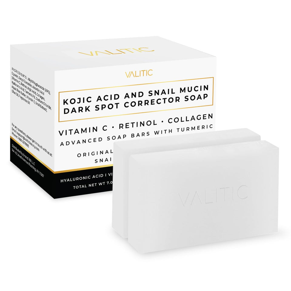 VALITIC front packaging showing two soap bars and product name for clear identification