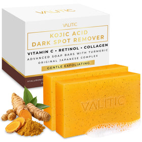 VALITIC front packaging showing two soap bars and product name benefits