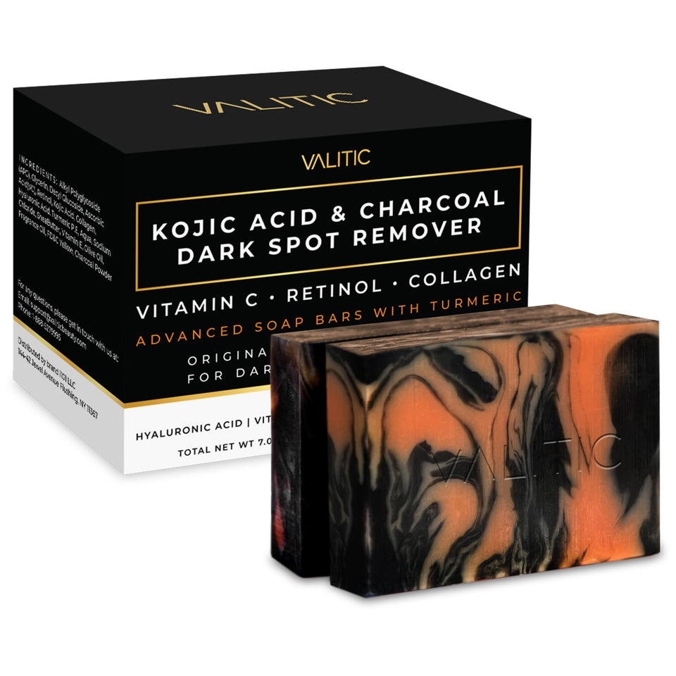 VALITIC front packaging showing dual soap bars and branding, clear product benefit