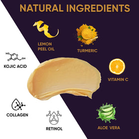 VALITIC mask applied to model cheek demonstrating coverage and pore-refining effect during use