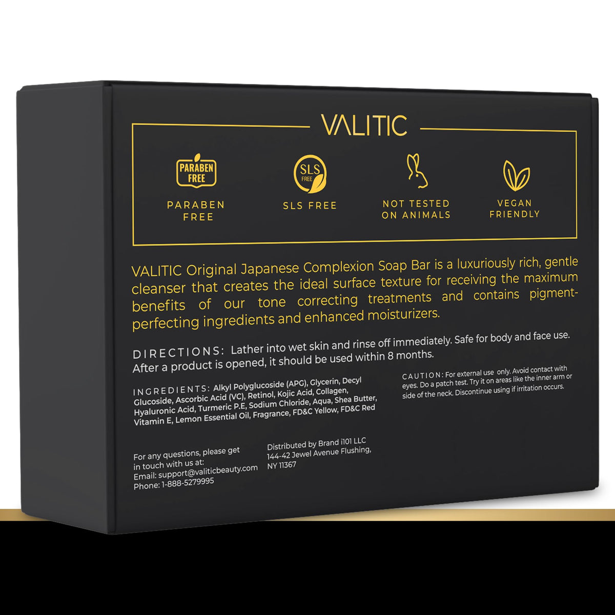 VALITIC open pack with five bars arranged illustrating value and supply