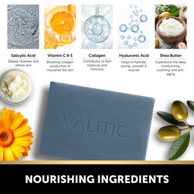 VALITIC side profile showing soap size and easy grip for daily use