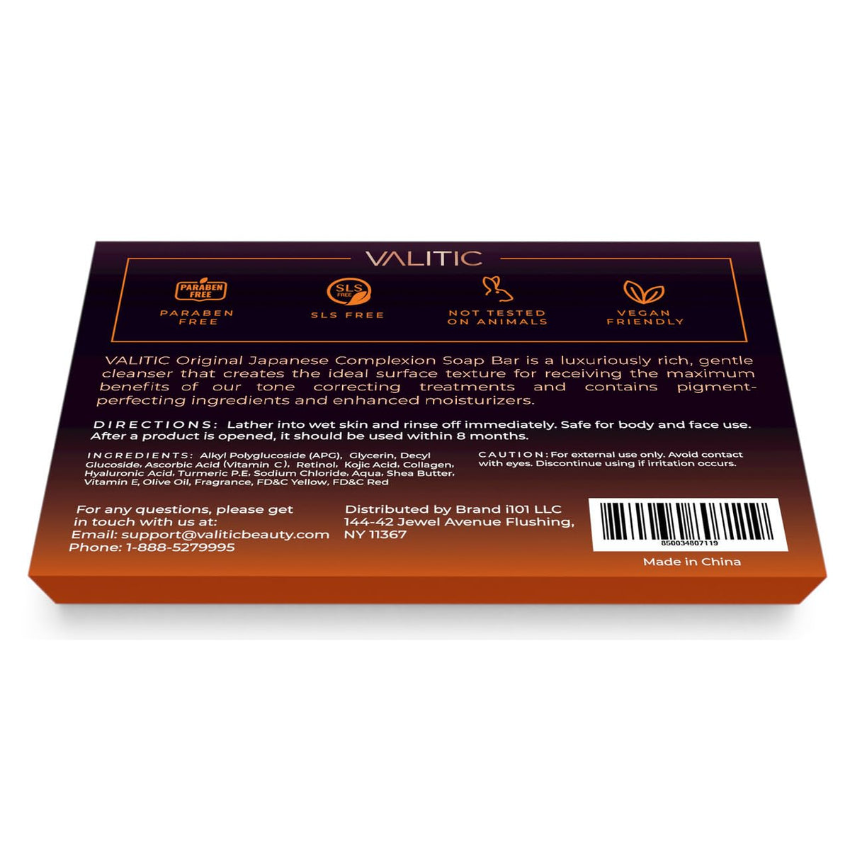 VALITIC soap bar in hand demonstrating gentle cleansing benefit