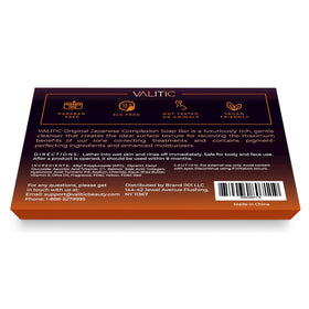 VALITIC soap in holder on bathroom counter, prevents sogginess and extends use