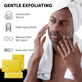 VALITIC ingredients display highlighting kojic acid and vitamin C