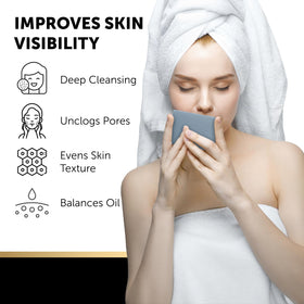 VALITIC soap creating lather in hand for effective pore cleansing