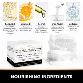 VALITIC soap on ceramic dish in bathroom setting for organized skincare routine