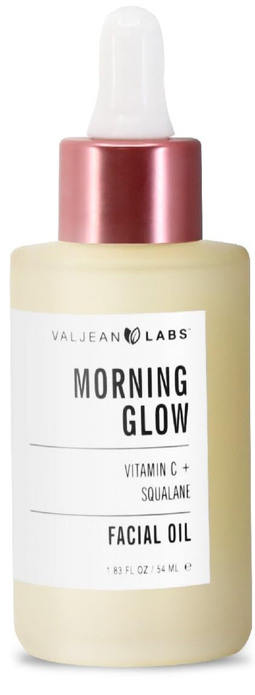 VALJEAN LABS front bottle showing Morning Glow Facial Oil packaging and size