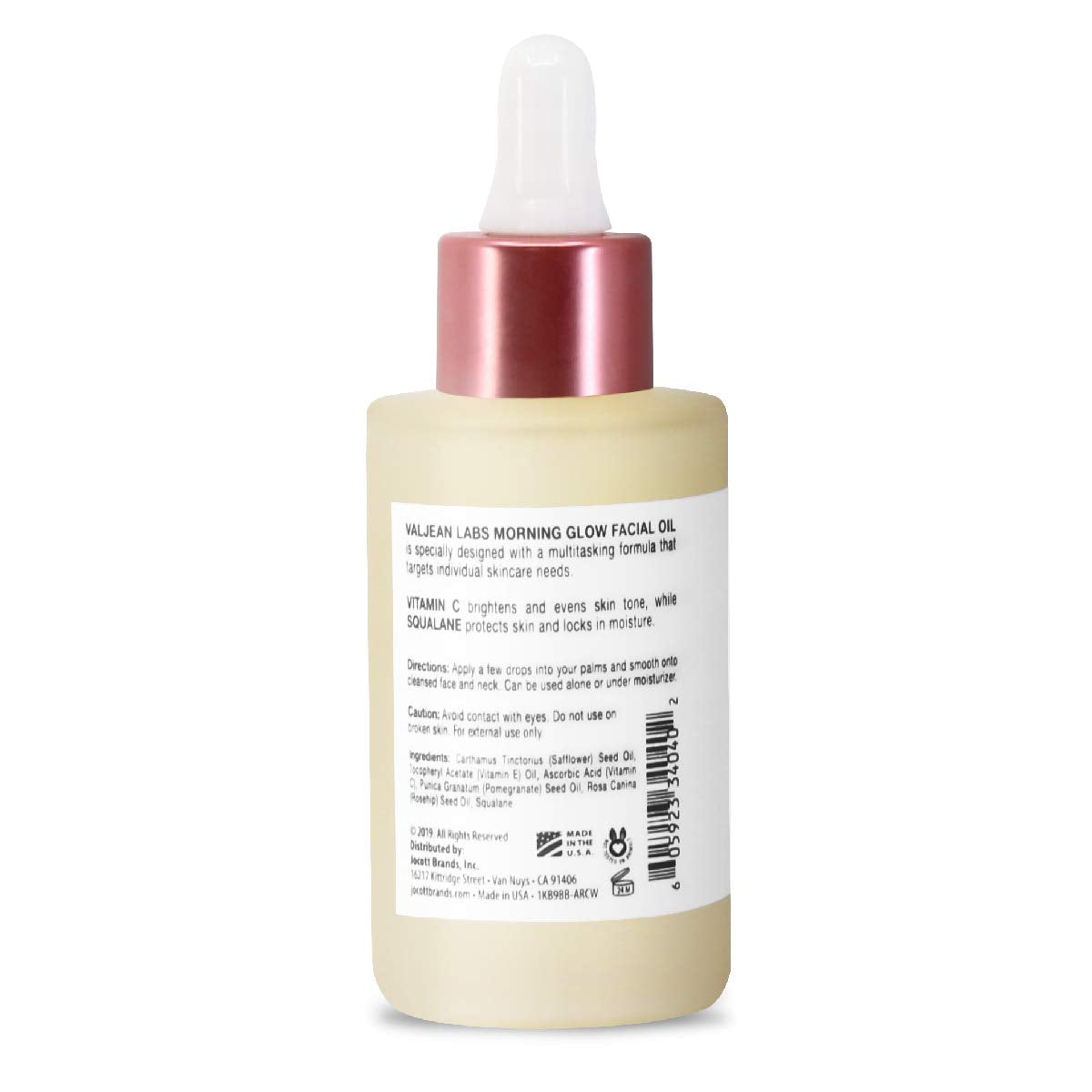 VALJEAN LABS pipette dispensing oil highlighting lightweight texture and absorbency