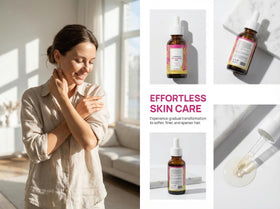 VANCON bottle beside Cyperus rotundus and botanical oils highlighting natural formula