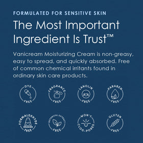 Vanicream being applied to skin demonstrating gentle moisturizing action