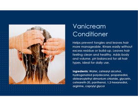 Vanicream back packaging directions and details with usage clarity benefits