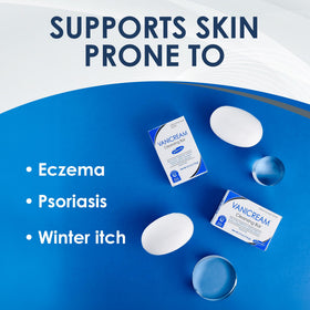 Vanicream used on face showing gentle cleansing and reduced irritation