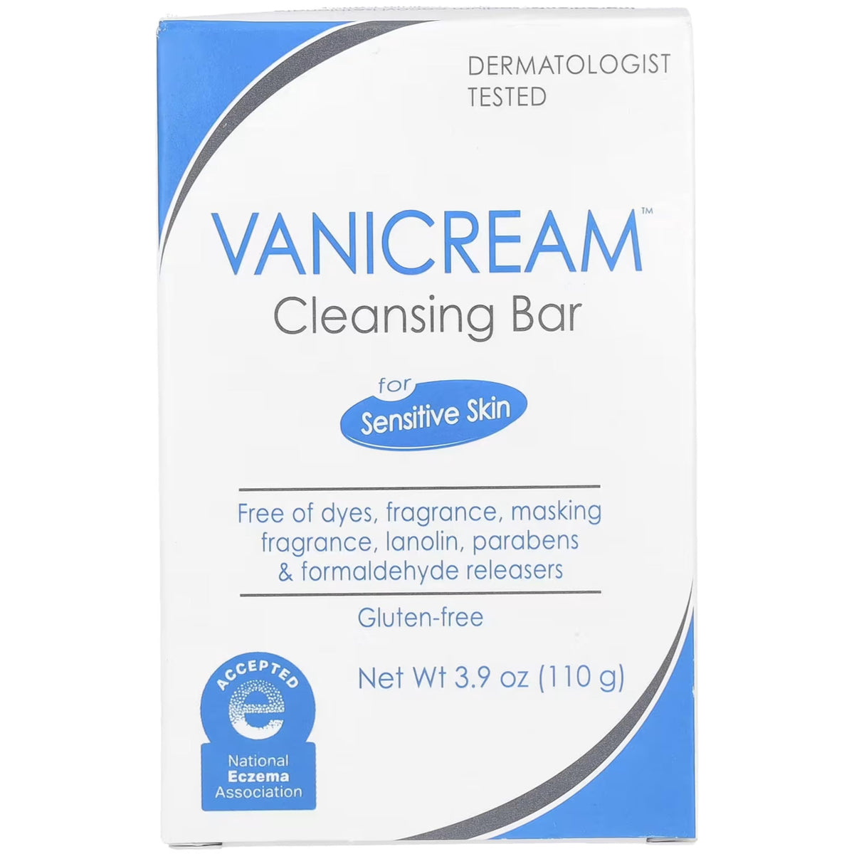 Vanicream front packaging showing unscented bar and pack benefit