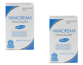 vanicream cleansing bar front view showing clean packaging and unscented benefit