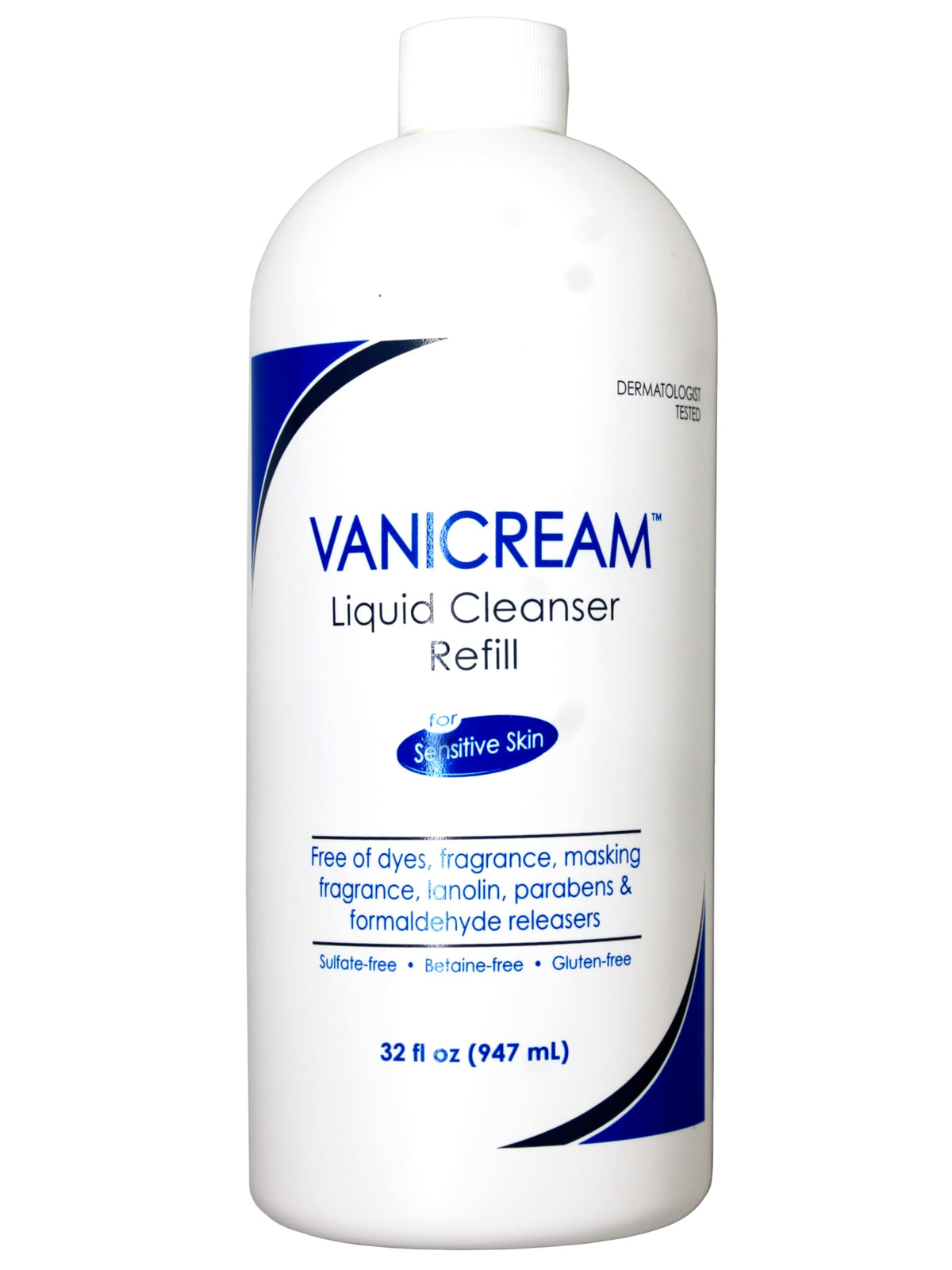 Vanicream close-up of liquid texture illustrating mild, soap-free cleansing