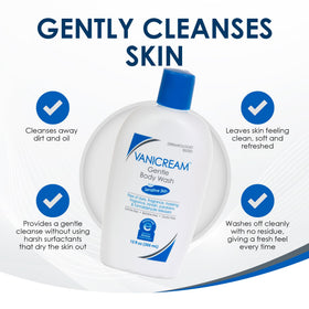 Vanicream light foam on washcloth showing gentle lather and comfort
