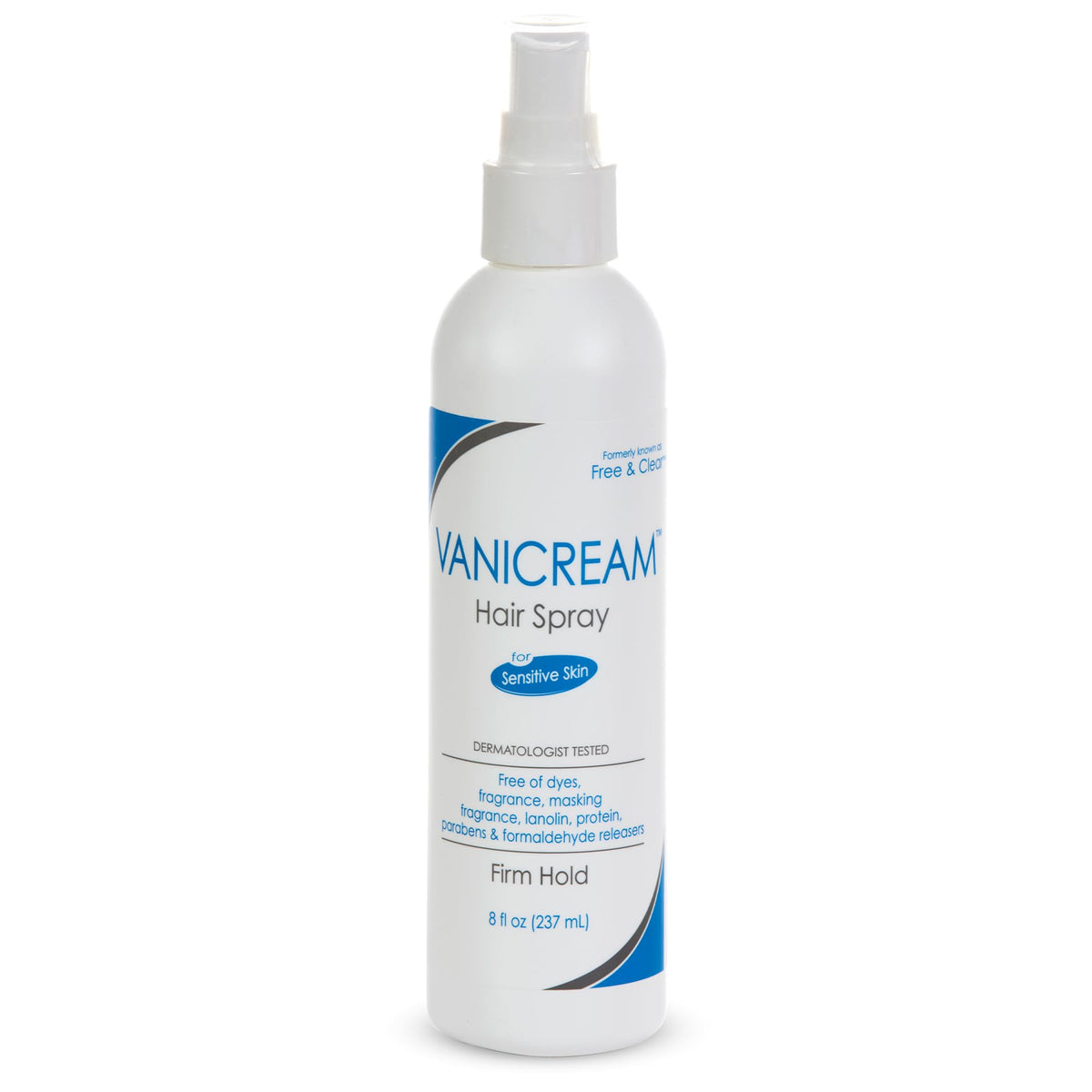 Vanicream front bottle view showing clear label and compact design benefit