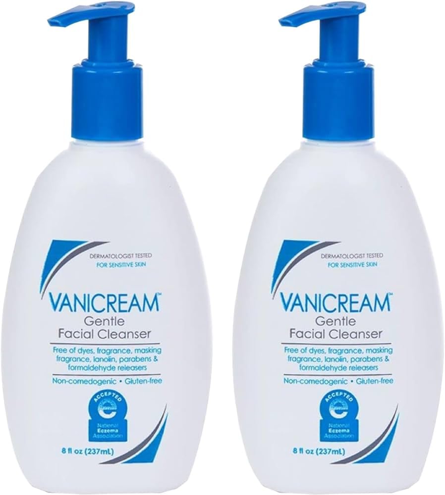 Vanicream front packaging showing clean bottle and clear benefit